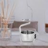 OIIBWQ Shaving Bowl Stainless Steel,Shaving Cup,for Wet Shaving,Easy to Lather,Shave Soap Cup Metal Soap Mug Bowl for Husband Father, with stand view 4