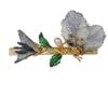 YMGSCC Spring Garden Hair Clip Hair Card Handmade Metal Headdress Ladies Spring Clip(E) view 1