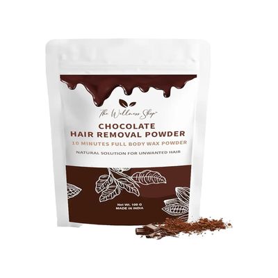 Women Chocolate Hair Removal Powder, 10 Minute Full Body Waxing Powder, Painless And Natural Solution For Unwanted Hair And Parlour Like Result At Home -100 gm