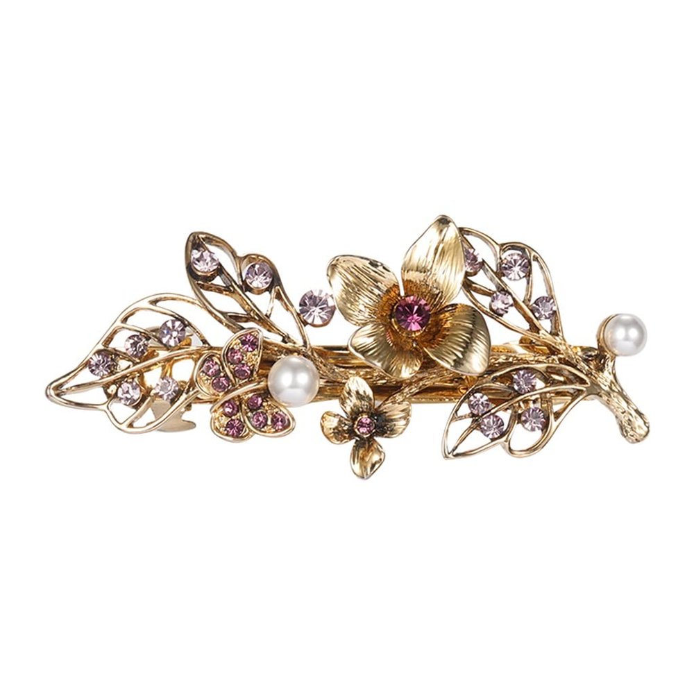 YMGSCC Vintage Small Hair Clip Half Clip Hair Clip Small Spring Clip Jewellery Card Word