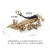 YMGSCC Vintage Small Hair Clip Half Clip Hair Clip Small Spring Clip Jewellery Card Word view 4