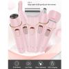 5 in 1 Electric Hair Trimmer for Women, Multifunctional Rechargeable Lady Shaver with Stainless Steel Blades, Portable and Compact Design for Travel and Home Use view 3