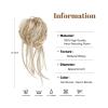 zhongxlla Women's Hair Buns Messy Bun Hair Piece Curly Hair Bun Extensions with Straight Tails Hair Scrunchies Ponytail Hairpieces for Women Chignon for Women view 2