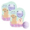 Cait + Co Relaxing Bath Bomb Giftable, 3.5 Ounce Coconut Milk Recipe, Starfruit and Mango Scent, You are Pawsome - Pack of 2 view 1