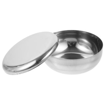 ASAKKURA Men's Shaving Bowl Stainless Steel Shaving Soap Cup Mug 52mm x 73mm Perfect Present