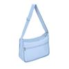 LeSportsac Blue Iris Deluxe Everyday Crossbody Bag + Cosmetic Bag, Style 7507/Color R133, Fashion Trending Cool Coastal Sky French Blue, Tranquil New Neutral, Subtle Sheen, Recycled Collection view 3