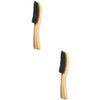 NULYLU 2pcs Handle Beard Brush Cleaning Tool for Home Salon Solid Easy to Use for Men Compact for Convenient Storage view 1