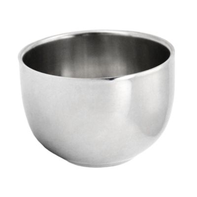 Ysyqkn Shaving Bowl Stainless Steel,Shaving Mug,Unbreakable,Easy to Lather,Shave Soap Cup,Shaving Cup for Birthday Boyfriend Husband, Without stand