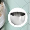 Ysyqkn Shaving Bowl Stainless Steel,Shaving Mug,Unbreakable,Easy to Lather,Shave Soap Cup,Shaving Cup for Birthday Boyfriend Husband, Without stand view 4