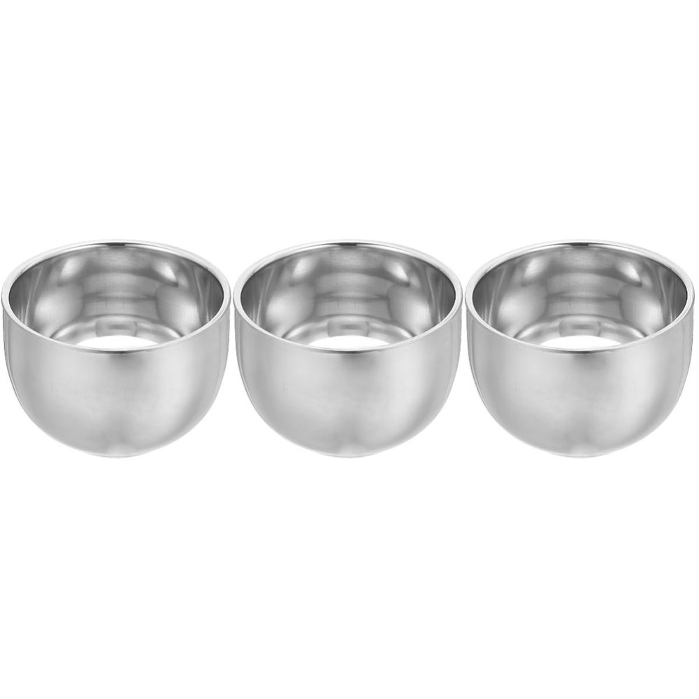 NULYLU 3pcs Shaving Bowl for Men Capacity Shaving Mug Design for Rich for Home Travel Use for