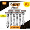BIC Flex 5 Disposable Men's Razors, Precision Edging Blade & Ergonomic Anti-Slip Grip, Great Stocking Stuffer for Him, 6 Count view 1