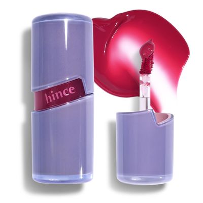 HINCE Raw Glow Lip Tint - Stain Glazed, Glossy Dewy Lip Gloss, Non Sticky & Long Wearing for Natural Glass Glow, Hydrating, Moisturizing Liquid Lipstick, Vegan, 0.13 fl.oz. (RAW CHERRY, 10)