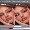 Caedelfly 3Pcs Peel Off Lip Liner Stain Set Long Lasting,Tattoo Lip Stain Lips Gloss Peel Off Lipstick, Waterproof, Transfer-Proof, High Pigmented Matte Finish Peel Off Lips Stain Makeup for Women view 2