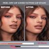 Caedelfly 3Pcs Peel Off Lip Liner Stain Set Long Lasting,Tattoo Lip Stain Lips Gloss Peel Off Lipstick, Waterproof, Transfer-Proof, High Pigmented Matte Finish Peel Off Lips Stain Makeup for Women view 3