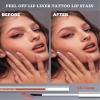 Caedelfly 3Pcs Peel Off Lip Liner Stain Set Long Lasting,Tattoo Lip Stain Lips Gloss Peel Off Lipstick, Waterproof, Transfer-Proof, High Pigmented Matte Finish Peel Off Lips Stain Makeup for Women view 4