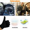 1 Pair(2Pcs) Cotton Gloves for Eczema and Dry Hands, Moisturizing Gloves, Work Gloves for Men, Women, SPA, Jewelry Inspection (Black, 1 Pair) view 4