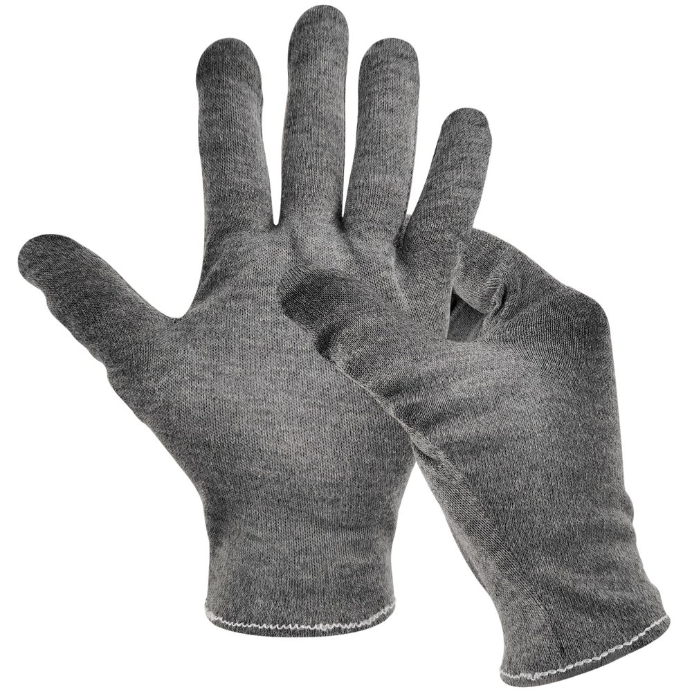 2 Pairs(4Pcs) Cotton Gloves for Eczema and Dry Hands, Moisturizing Gloves, Work Gloves for Men, Women, SPA, Jewelry Inspection (Grey, 2 Pairs)