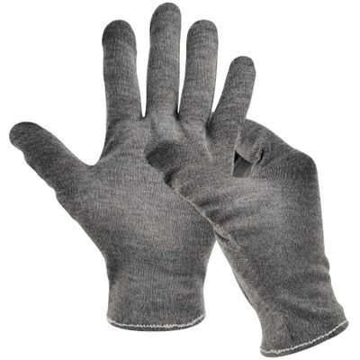 1 Pair(2Pcs) Cotton Gloves for Eczema and Dry Hands, Moisturizing Gloves, Work Gloves for Men, Women, SPA, Jewelry Inspection (Grey, 1 Pair)