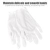 3 Pairs(6Pcs) Cotton Gloves for Eczema and Dry Hands, Moisturizing Gloves, Work Gloves for Men, Women, SPA, Jewelry Inspection (White, 3 Pairs) view 2