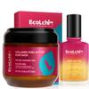 ECOLCHIPRO Ecolchi Hair Mask Argan Oil Set Deep Repair Conditioning Collagen Hair Treatment for Dry and Damaged Hair All Hair Types 550ml+60ml 18.6floz + 2floz view 1