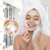 25pcs Facial Cleaning Set, Including Facial Hair Band Wrist Strap, Silicone Facial Scrub Brush, Facial mask Brush, Heart-Shaped Sponge Facial Cleanser, Pink view 4