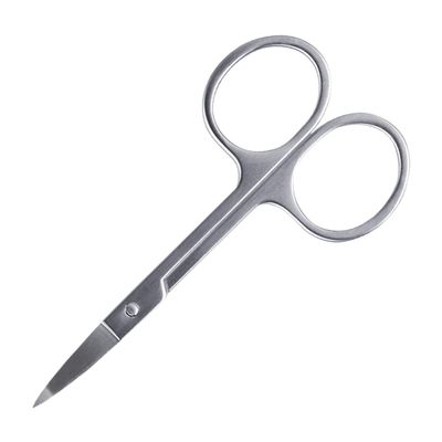 BOGEEL Stainless Steel Eyebrow Scissors Grooming Scissors Eyelash Hair Remover Makeup Tool Curved Eyebrow Trimmer Gifts,Stainless Steel