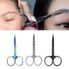 BOGEEL Stainless Steel Eyebrow Scissors Grooming Scissors Eyelash Hair Remover Makeup Tool Curved Eyebrow Trimmer Gifts,Stainless Steel view 2