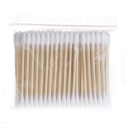 BOGEEL 100Pcs Cosmetic Makeup Cotton Swab Stick Double for Head Ear Buds Tools,Cotton