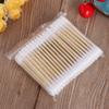 BOGEEL 100Pcs Cosmetic Makeup Cotton Swab Stick Double for Head Ear Buds Tools,Cotton view 3