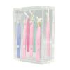 Acrylic Tweezers Holder, 155 x 98 x 49mm Magnetic Stand Display Organizer for 8 Tweezers Transparent Eyelash Extension Tweezers Stand for Salon and Home Use view 1