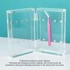 Acrylic Tweezers Holder, 155 x 98 x 49mm Magnetic Stand Display Organizer for 8 Tweezers Transparent Eyelash Extension Tweezers Stand for Salon and Home Use view 3