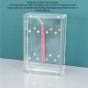 Acrylic Tweezers Holder, 155 x 98 x 49mm Magnetic Stand Display Organizer for 8 Tweezers Transparent Eyelash Extension Tweezers Stand for Salon and Home Use view 4