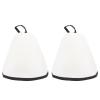 2PCS Sauna Shower Hat Felt Cloth Thickened Water Absorbing Hair Drying Men Women Bath (White Black) view 4