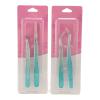 Enforose 4PCS False Eyelash Tweezers,Straight And Curved Tip Lash Extension Tweezers, Lightweight Eyelash Separator Tool for Professional Salon view 2