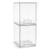 Sorbus Acrylic Storage Containers - 2 Pack, Stackable Storage Bins Set for Bathroom Organization - Clear Acrylic Drawer Organizers - Makeup Case Pull-Out Drawers (7.6 Tall) view 1
