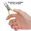Cuticle Remover, Cuticle Nippers Cuticle Trimmer Nipper Toe Nail Clipper Pedicure Remover Tools for Ingrown Toenail (Gold) view 4