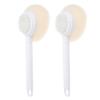 Baluue 2pcs Handle Shower Brush Soft and Stiff Bristles for Deep Cleansing and Exfoliating Versatile Bath Accessory for Men and Women for Back Massage Design view 1