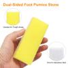 HARFINGTON Foot Pumice Stone for Feet Hard Skin Remover, Foot Pumice Stone Scrubber for Hard Skin, Foot Dead Skin Remover Scrubber Pedicure Tool, Yellow,White view 4