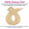 Hair Extensions #613 Blonde Color Clip in Hair Extensions 8Pcs 16-26Inch Long Straight Real Human Hair Extensions Clip Ins Brazilian Remy Hair with 18 Clips  Hair Extensions Clip in(20inches 120g) view 4