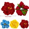 3 Pcs Peony Flower Hair Clips 2 in 1 Bridal Flower Brooch Floral Hairpins Wedding Party Headwear Accessories for Women Girls(colors 2) view 2