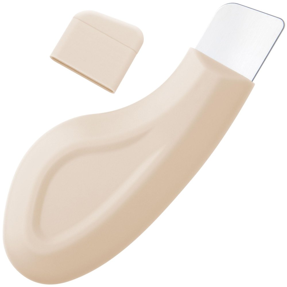 PAGOW Blackhead Remover Tools, Silicone Nose Blackhead Remover, Deep Clean Skin Spatula, Mild and Safe Face Scraper for Men and Women (1 Pcs, Beige)