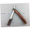 OHPHCALL Men's Razor Holder Compatible Straight Razor Safe Manual Shaving Tool for Beard Sideburns Fine Hair view 2