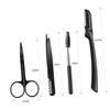 OHPHCALL 4pcs Eyebrow Trimmer for Women Beauty Tools Brow Brushes Eyelash Comb Clipper Multi-purpose Eyebrow Care Kit view 3