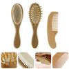ANDRESLAD 3pcs Bath Brush with Handle Brush Comb for and Hair for Newborns Shower view 4