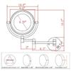 DAHSLNWKN Makeup Mirrors Wall Mounted, Magnify Folding Extendable Vanity Mirrors with Lights(10X) view 4