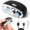 3 in 1 Automatic Electric Nail Clipper with Polishing, USB Rechargeable & 3 Speed Gears Automatic Safety Fingernail Trimmer (Black) view 1