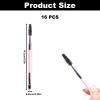 16PCS Dual Angled Brow Brushes, Angled Dual-Ended Brushes for Eyebrows, Shaping & Filling Eyebrow Brush for Powders Waxes Gels and Blends view 2