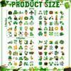100 PCS St Patricks Day Tattoos, Irish Themed St Patricks Day Accessories with Green Clover, St Patricks Day Temporary Tattoos for St Patricks Day Party Favors Decorations Parade view 2
