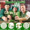 100 PCS St Patricks Day Tattoos, Irish Themed St Patricks Day Accessories with Green Clover, St Patricks Day Temporary Tattoos for St Patricks Day Party Favors Decorations Parade view 3