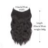 22Inch Women Long Wavy Clip In Hair Extensions Synthetic Hairpiece Wedding Party Hair Extensions view 3